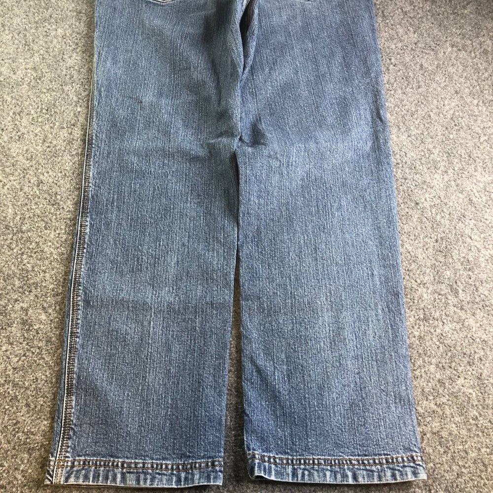 Duluth Trading Jeans Men 32x30 Blue Ballroom Double Flex Carpenter Work Stretch - Picture 9 of 10